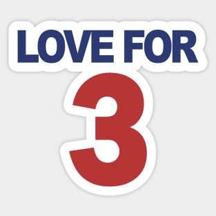 LOVE FOR 3 Sticker
